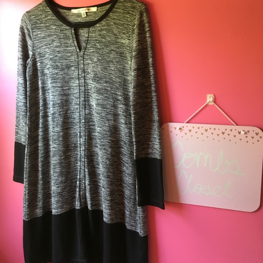 Black 3/4 Length Sleeve Dress